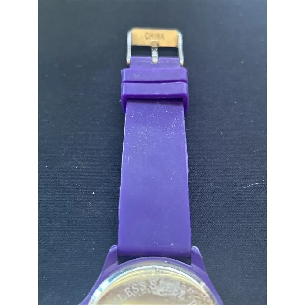 Geneva Silver Tone Purple Dial And Band Women’s Quartz Watch